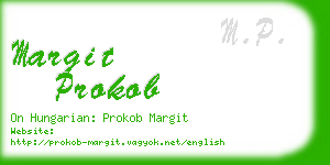 margit prokob business card